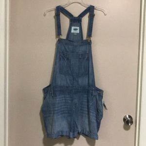 Old Navy Denim Overall Shorts